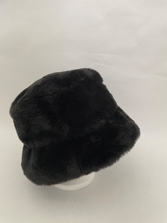 Alo Yoga Black Faux Fur Starstruck Bucket Hat Size Small / Medium, Athleisure main image 6